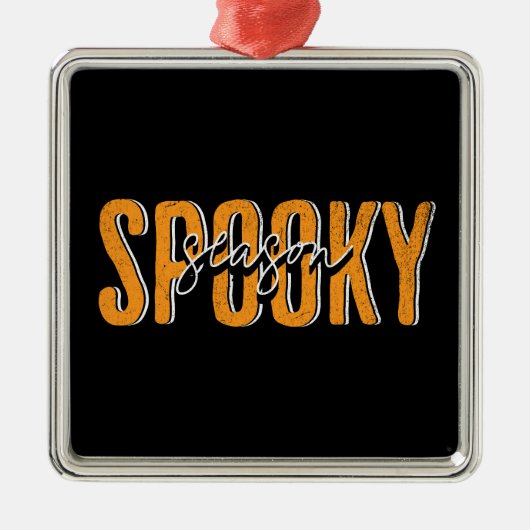 Spooky-Saison Ornament Aus Metall (Vorne)