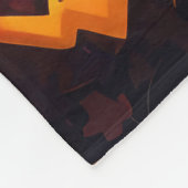 Spooky Samoyed Hund Halloween Hexe und Kürbiskröte Fleecedecke (Ecke)