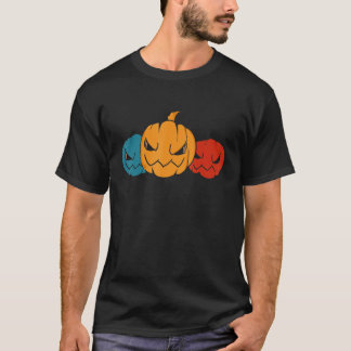Spooky Scary Halloween Costume Creepy Pumpkin Hall T-Shirt
