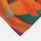 Spooky Schnauzer Hund Halloween Hexe und Pumpkin Fleecedecke (Ecke)