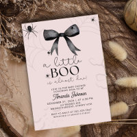 Spooky, schwarzer Bogen und Spinnen Babydusche