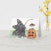 Spooky Scottie Holliday Card Karte (Gelbe Blume)