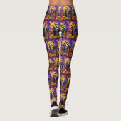 Spooky Scottish Terrier Halloween Hexch Pumpkin Leggings (Rückseite)