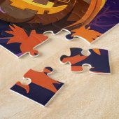 Spooky Scottish Terrier Halloween Hexch Pumpkin Puzzle (Seite)