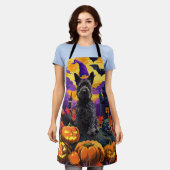 Spooky Scottish Terrier Halloween Hexch Pumpkin Schürze (Getragen)
