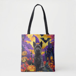 Spooky Scottish Terrier Halloween Hexch Pumpkin Tasche