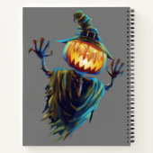 Spooky Scribbles: Halloween Custom Spiral Notebook Notizblock (Rückseite)
