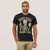 Spooky Scripts, Steady Hands — Pharm Tech Skeleton T-Shirt (Vorne ganz)
