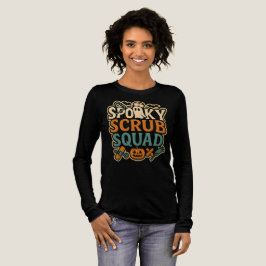 Spooky Scrub Squad Nurse Halloween Ghost Tri-Blend Shirt
