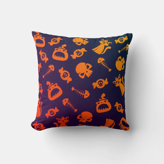 Spooky Seamless Pattern C (Style: 1) Kissen (Vorderseite)