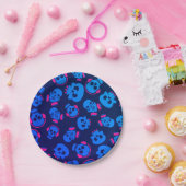 Spooky Seamless Pattern E (Style: 1) Pappteller (Party)