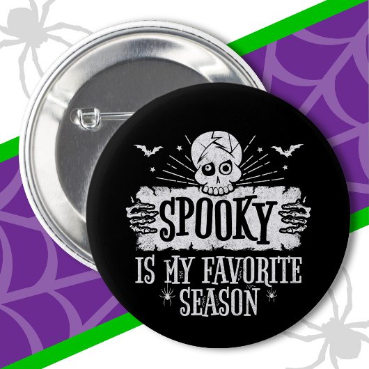 Spooky Season Beängstigend Skeleton Fledermäuse Ha Button