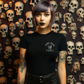 Spooky Season Black and White Skull T-Shirt