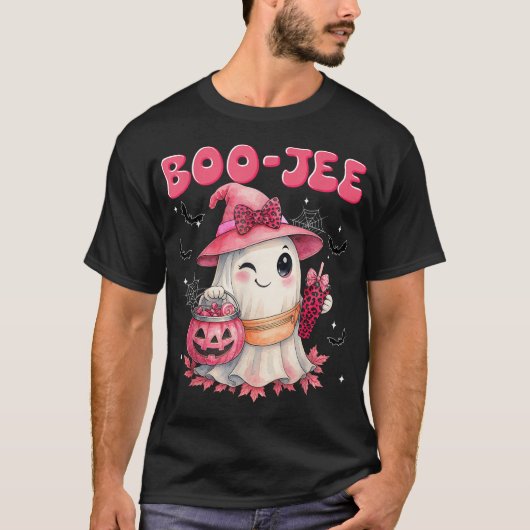 Spooky Season Boo Jee Boujee Halloween Kostüme T-Shirt (Vorderseite)