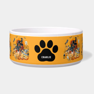 Spooky Season Boxer Halloween Pumpkin Custom Hund Napf