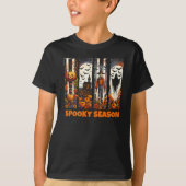 Spooky Season Brush Stroke Halloween Fall Autumn T-Shirt (Vorderseite)