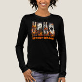 Spooky Season Brush Stroke Halloween Fall Autumn Tri-Blend Shirt (Vorderseite)