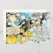 Spooky Season Card Feiertagskarte (Vorne/Hinten)