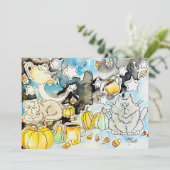 Spooky Season Card Feiertagskarte (Stehend Vorderseite)