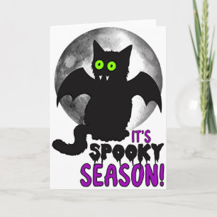 Spooky Season Cat Card Karte