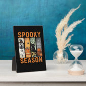 Spooky Season � Cute Ghost, Black Cat, Pumpkin & H Fotoplatte (Seite)
