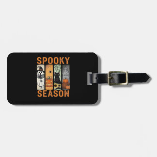 Spooky Season � Cute Ghost, Black Cat, Pumpkin & H Gepäckanhänger