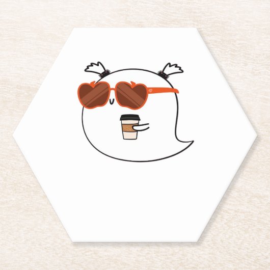 Spooky Season Cute Ghost Classic T-Shirt Untersetzer (Vorderseite)