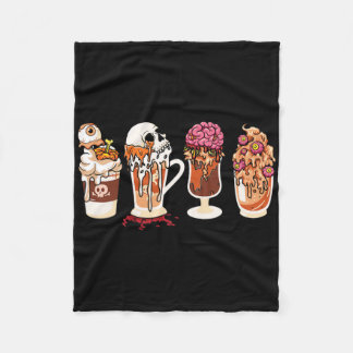 Spooky Season Fall Kaffee Horror Film und Kaffee Fleecedecke