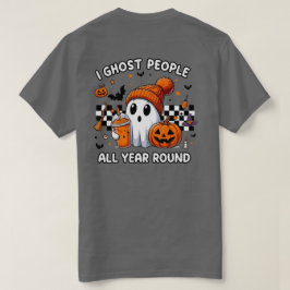 Spooky Season Fall Outfit - Niedliches Ghost Hallo T-Shirt