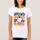 Spooky Season Ghost - Cute Halloween Spider T-Shirt (Vorderseite)