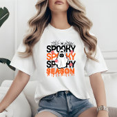 Spooky Season Ghost - Cute Halloween Spider T-Shirt