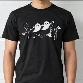 Spooky Season Ghost Formen Typografie Halloween T-Shirt