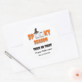 Spooky Season Ghost - Halloween-Design Runder Aufkleber (Umschlag)