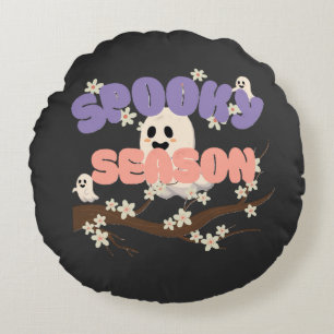 Spooky Season Ghost Halloween Rundwurfkissen Rundes Kissen