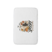 Spooky Season Ghost Retro Spooky Floral Halloween Badematte (Vorderseite Vertikal)