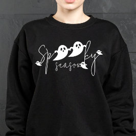 Spooky Season Ghost Silhouetten Modernes Halloween Sweatshirt