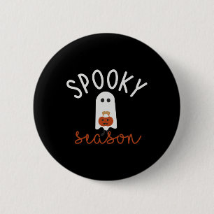 Spooky Season Ghost Spaß Niedlich Halloween Kostüm Button