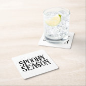 Spooky Season - gruseliges SpinnennetzHalloween Rechteckiger Pappuntersetzer (Vor Ort)