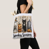 Spooky Season Halloween Black Cat, Ghost, Pumpkin  Tasche (Von Nahem)