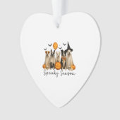 Spooky Season Halloween Dog Ornament (Vorderseite)