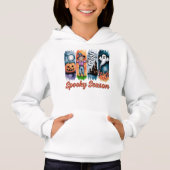 Spooky Season Halloween Fall Autumn Brush Strokes Hoodie (Vorderseite)