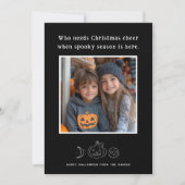 Spooky Season Halloween Fotokarte (Vorderseite)