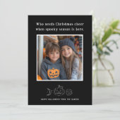 Spooky Season Halloween Fotokarte (Stehend Vorderseite)