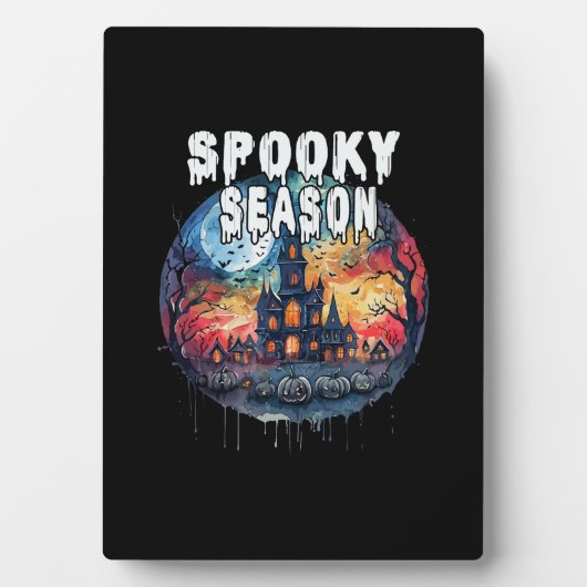 Spooky Season Halloween Fotoplatte (Vorderseite)