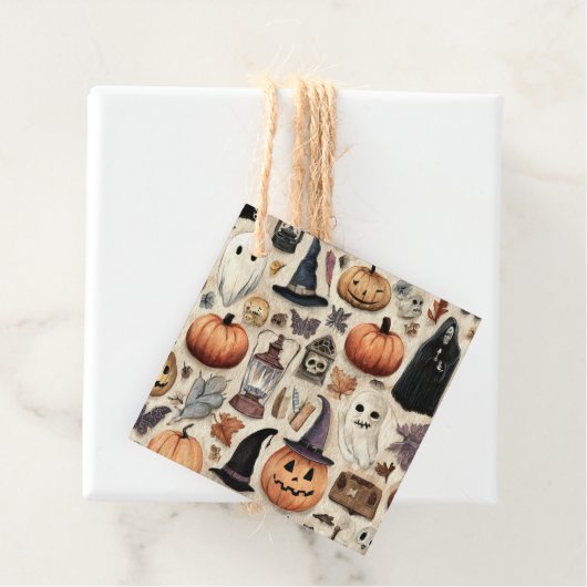 Spooky Season - Halloween Gefallen Tags Geschenkanhänger (Beispiel)