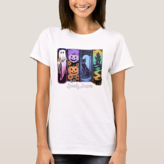 Spooky Season Halloween Geister und Pumpkins T-Shi T-Shirt