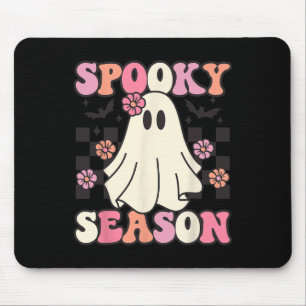 Spooky Season Halloween Ghost Kostüm Retro Groovy Mousepad