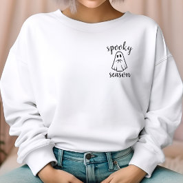 Spooky Season Halloween Ghost Sweatshirt für Fraue