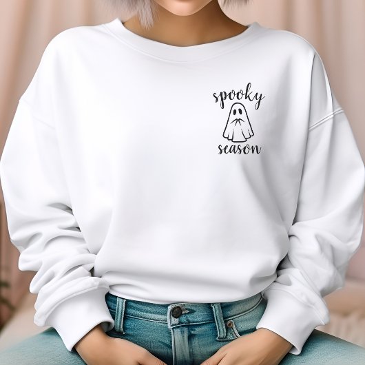 Spooky Season Halloween Ghost Sweatshirt für Fraue