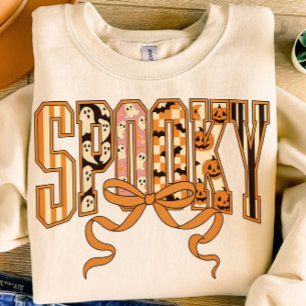 Spooky Season Halloween Ghosts Pumpkin Design T-Shirt
